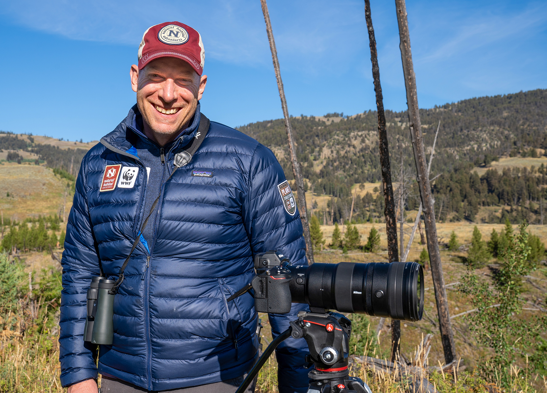 Photography Adventures co-director James Beissel guiding in Yellowstone National Park