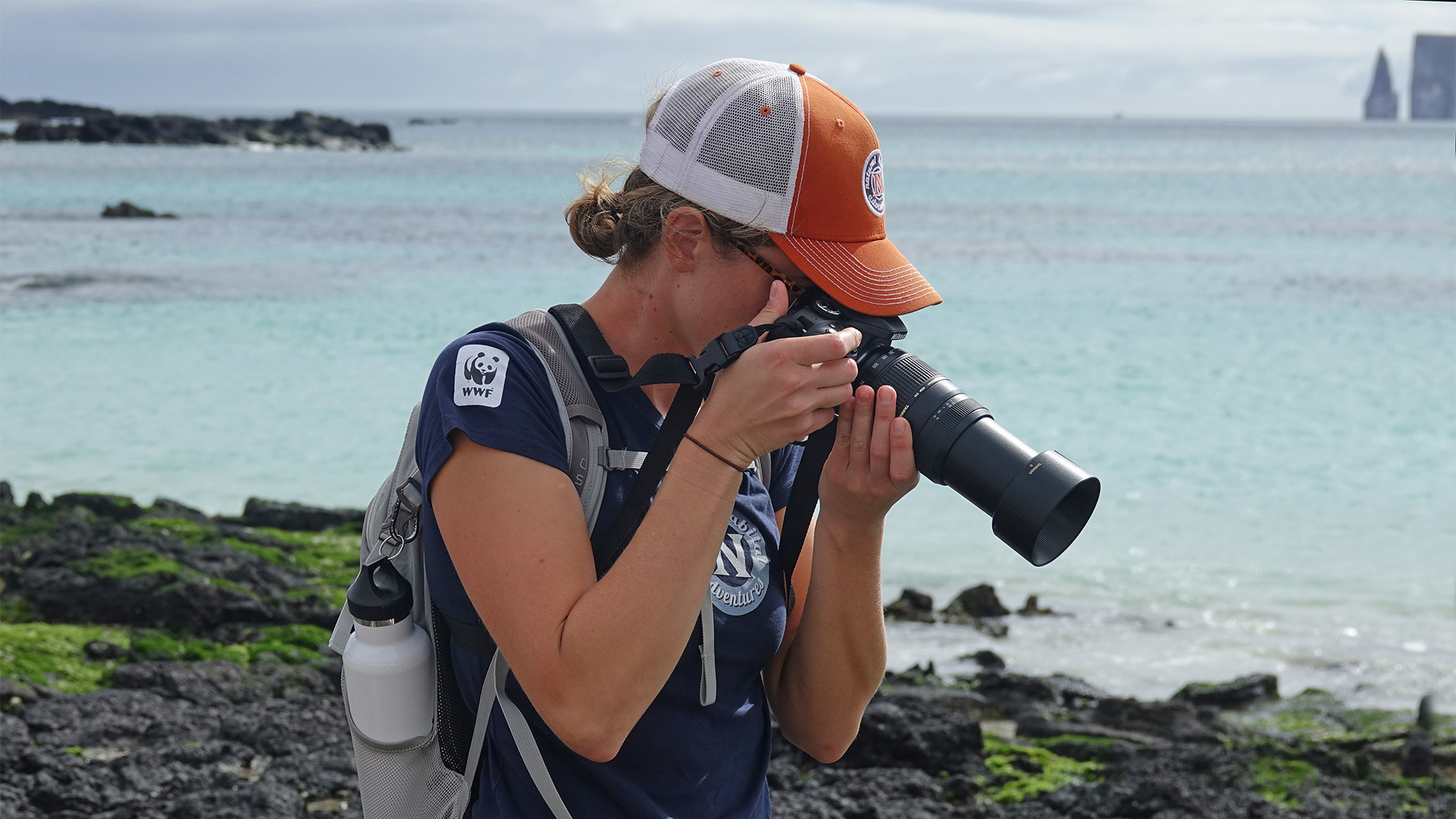 Nat Hab guest on our Galapagos Wildlife Photo Expedition